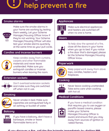 Stay safe and help prevent a fire